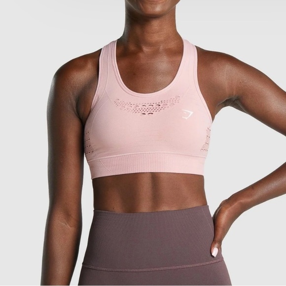 Gymshark ENERGY SEAMLESS SPORTS BRA light pink - Picture 1 of 10